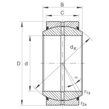 المحامل GE20-DO-2RS INA