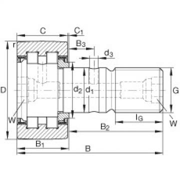 FAG مسمار نوع بكرات المسار - PWKR72-2RS-RR-XL