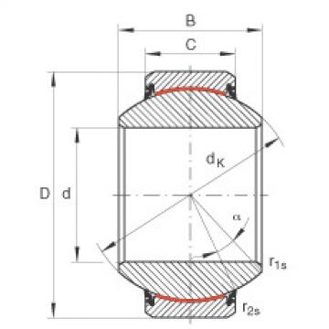 FAG Radial spherical plain bearings - GE200-FW-2RS