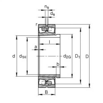 المحامل 241/670-B-K30-MB + AH241/670-H FAG