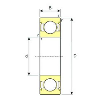 المحامل SS 61811-2RS ISB