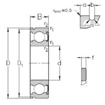 المحامل 6205-Z-NR NKE