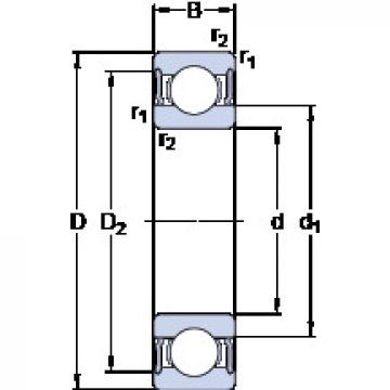 المحامل 62212-2RS1 SKF