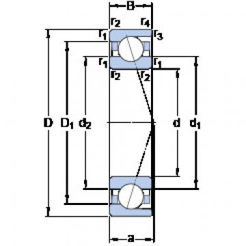 المحامل 7011 ACD/P4A SKF