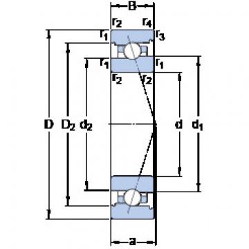 المحامل 7009 ACB/HCP4A SKF