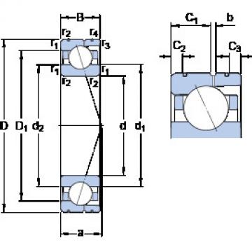 المحامل 71917 ACD/HCP4AL SKF