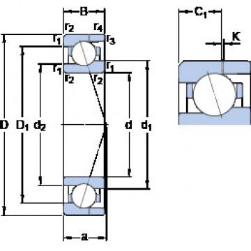 المحامل 71902 ACE/HCP4AH SKF