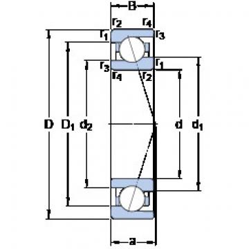 المحامل 71909 CE/P4A SKF