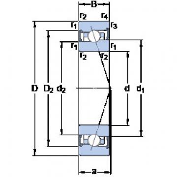 المحامل S71914 CB/HCP4A SKF