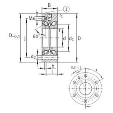 المحامل ZKLF1255-2RS INA