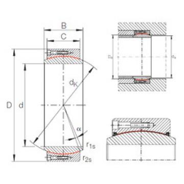 المحامل GE 710 DW INA