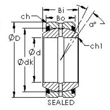 المحامل GEZ101ES-2RS AST