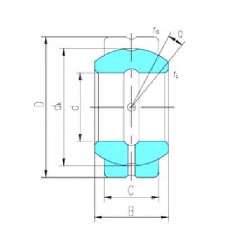 المحامل GEGZ63ES-2RS LS