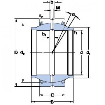 المحامل GEZM 500 ESX-2LS SKF