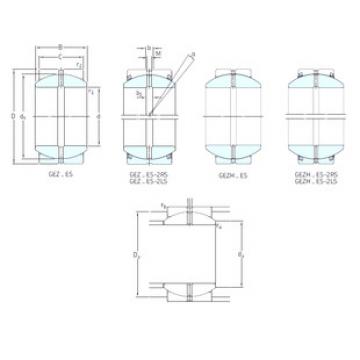 المحامل GEZ308ES-2LS SKF