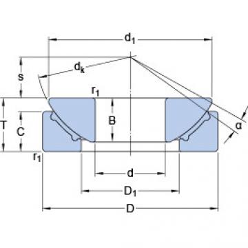 المحامل GX 70 F SKF