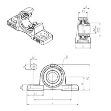 المحامل UKP309H SNR