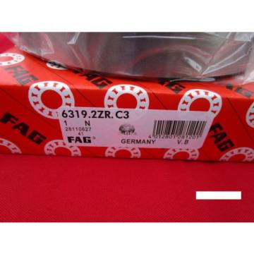 Fag 6319 2ZR C3 , Single Row Ball Bearing(=2 SKF,NSK ,NTN,Timken/Fafnir 319KDD)