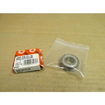 NIB FAG 6202 ZR C3 BEARING METAL SHIELD 1 SIDE 6202ZR C3 6202Z 15x35x11 mm NEW