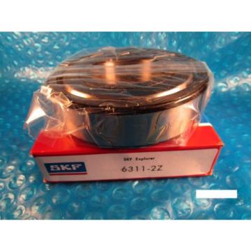 New SKF 6311 2Z ZZ Roller Bearing(=2 NTN,FAG,NSK,Fafnir Timken 311KDD)