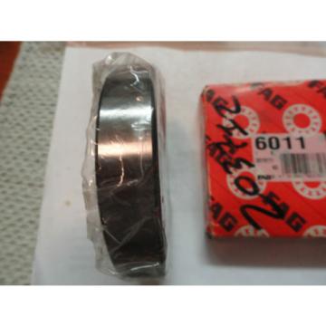 FAG 6011 Deep Groove Unshielded Bearing, 55MM X 90MM X 18MM