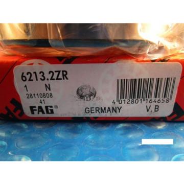 Fag 6213-2ZR, Single Row Ball Bearing(=2 SKF 2Z, NSK ZZ, NTN, Fafnir 213)