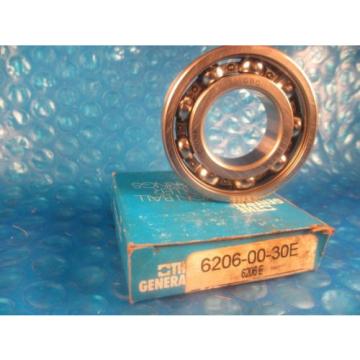 General Bearing, GBC,6206-00-30 E, 6206, Ball Bearing,(Compare 2 SKF, FAG, NSK)