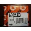 FAG 6002.C3 Deep Groove Bearing, 15mm x 32mm x 9mm, Open, Qty. 2, 3877eDB2