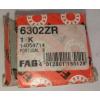 FAG 6302ZR Deep Groove Ball Bearing Single Row