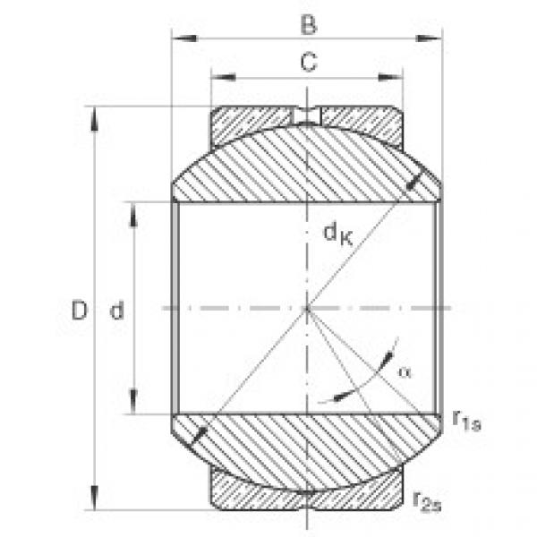 المحامل GE22-PB INA #1 image