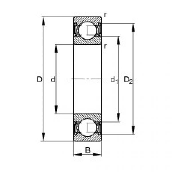 FAG Rillenkugellager - S61802-2RSR #1 image