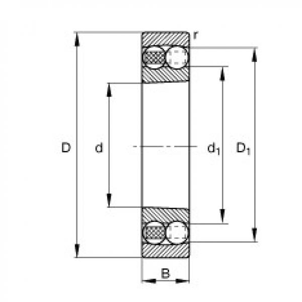 Bearing 1305-K-TVH-C3 FAG #1 image