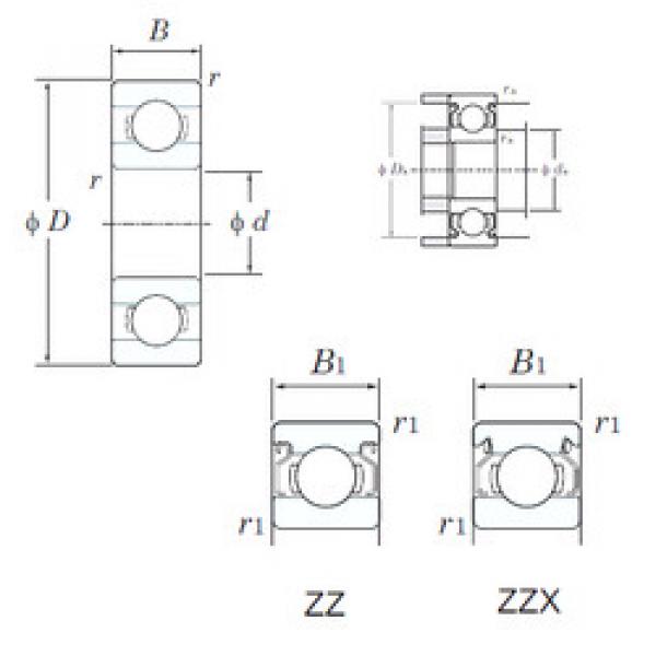 المحامل WML8012ZZ KOYO #1 image