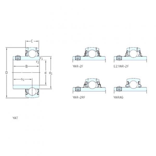 المحامل YAR206-2RF SKF #1 image