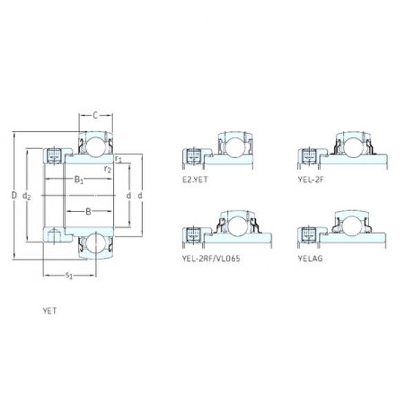 المحامل YET206 SKF #1 image