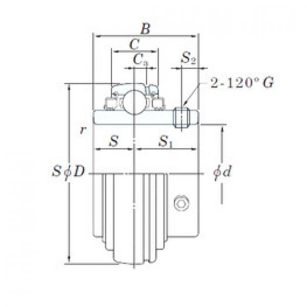 المحامل UC218-56L3 KOYO #1 image