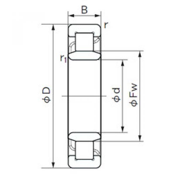 المحامل NU 2216 E NACHI #1 image