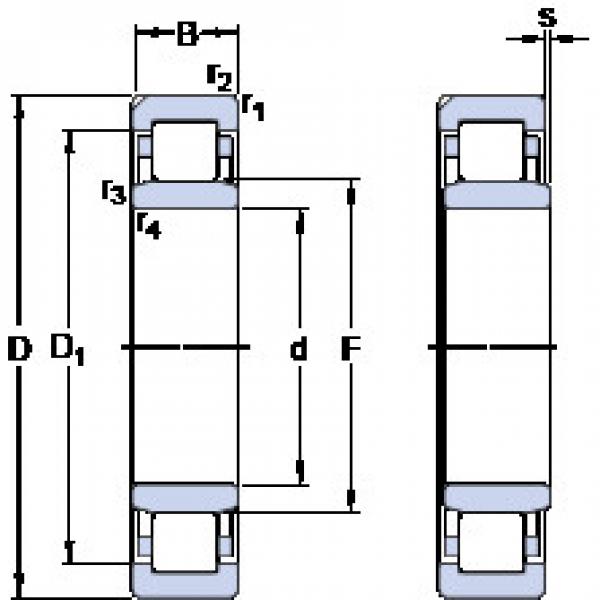 المحامل NU 320 ECN1ML SKF #1 image