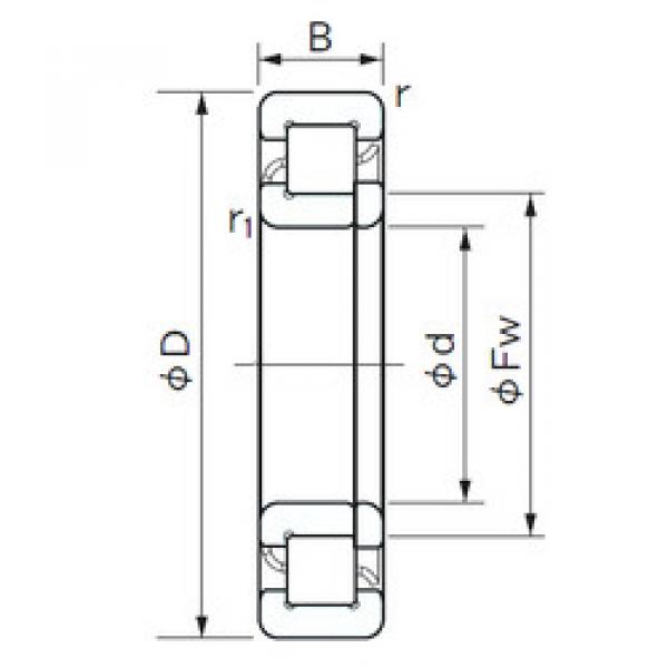 المحامل NUP 2232 E NACHI #1 image