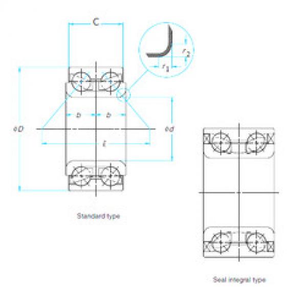 المحامل 43BWD08CA103 NSK #1 image