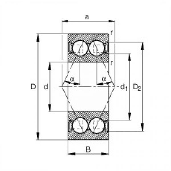 المحامل 3808-B-2RSR-TVH FAG #1 image