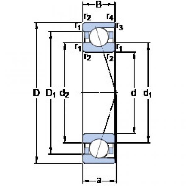 المحامل 7011 ACD/P4A SKF #1 image