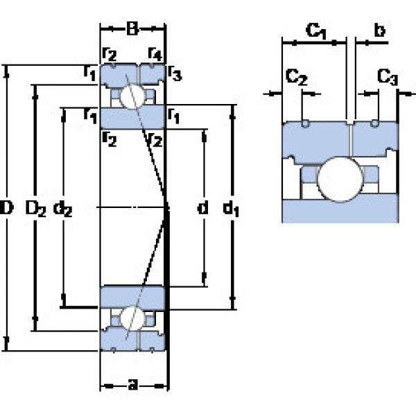 المحامل 71912 CB/HCP4AL SKF #1 image