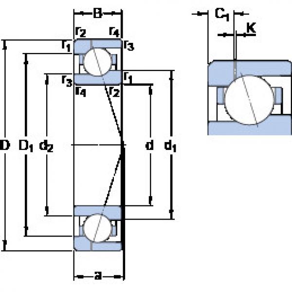 المحامل 71917 CE/P4AH1 SKF #1 image