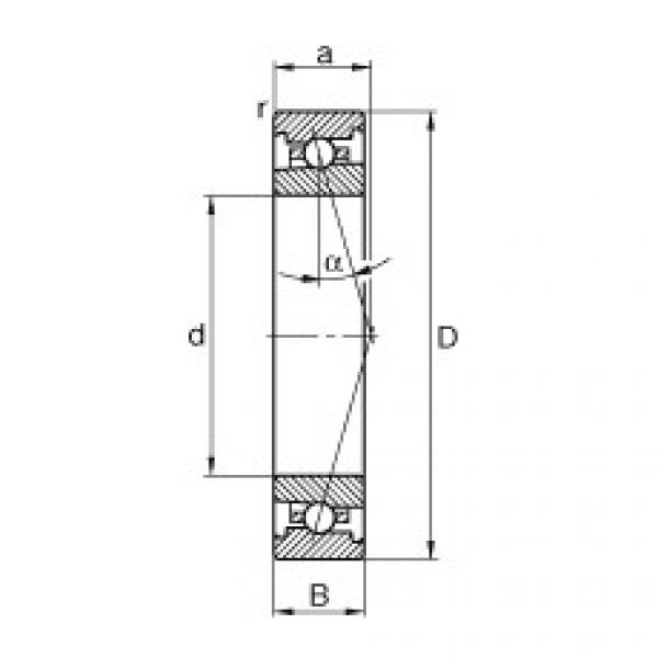 المحامل HS7008-C-T-P4S FAG #1 image