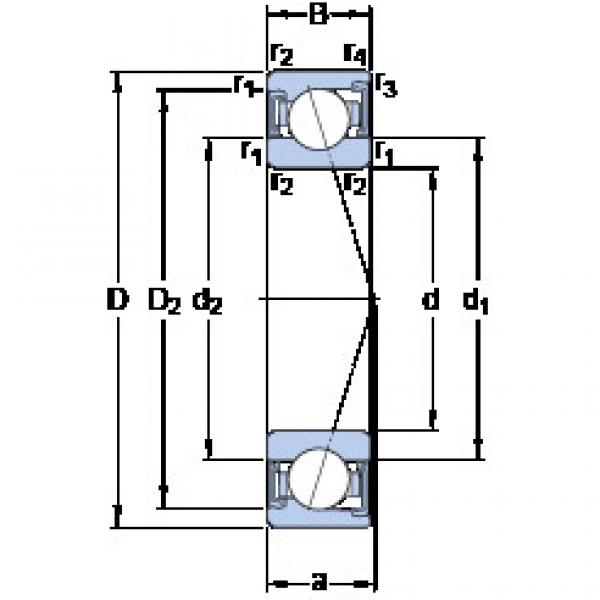 المحامل S7020 CD/P4A SKF #1 image