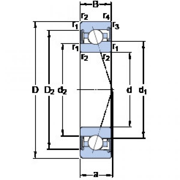 المحامل S7017 CE/P4A SKF #1 image