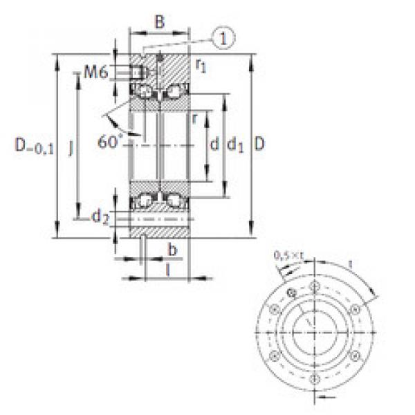 المحامل ZKLF1560-2RS-PE INA #1 image