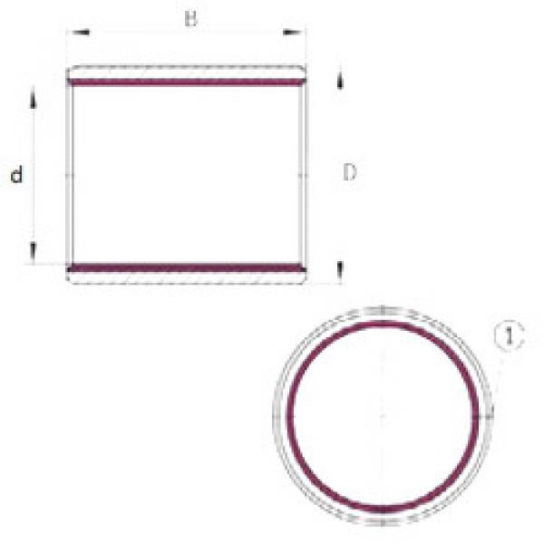 المحامل EGB1010-E40 INA #1 image