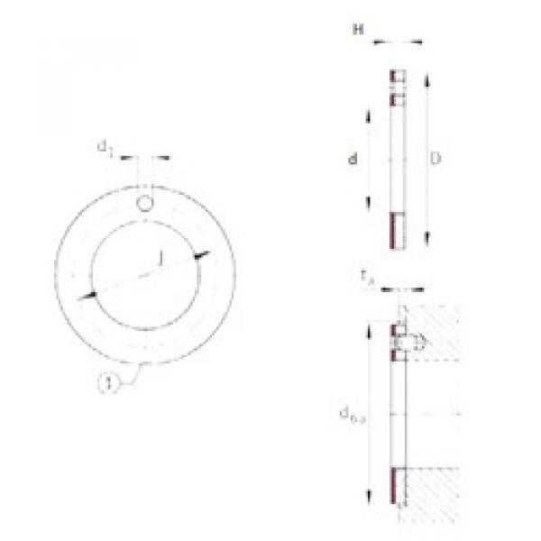 المحامل EGW14-E40-B INA #1 image